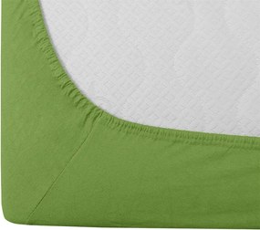 Cearsaf Jersey cu lycra verde 90 x 200 cm