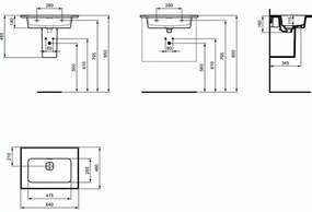 Lavoar pe mobilier Ideal Standard Strada II 64 cm