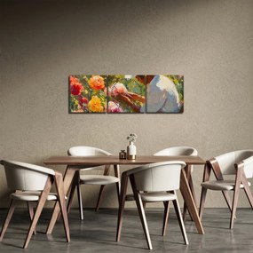 Tablou - Grădinar (cu ceas) (90x30 cm)