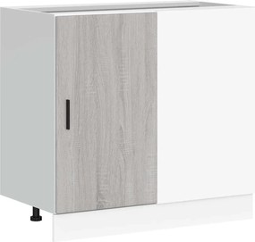 vidaXL Dulap de bază pentru chiuvetă “Lyon” gri Sonoma lemn prelucrat