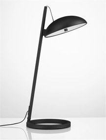 Veioza, lampa de masa LED Flute negru