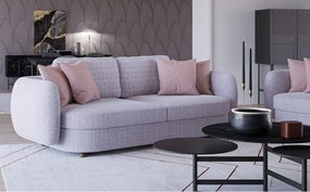 Canapea lemn masiv Calynda, 245 × 73 × 100 cm