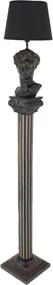 Lampa de podea coloana canelata si bust DAVID 120cm