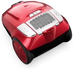 Aspirator cu sac Tesla BG200R, 800W, 2 L, Filtru lavabil HEPA, 76 dB, Rosu