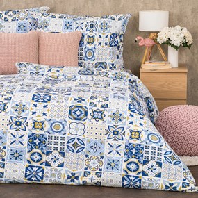 Lenjerie pat 4Home Azul bumbac creponat, 140 x 200 cm, 70 x 90 cm