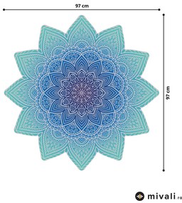 Autocolante de perete - Mandala verde-albastru