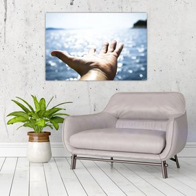 Tabloul cu palma deschisă (90x60 cm)