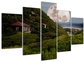 Tablou - peisaj cu luna (150x105 cm)
