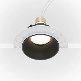 Spot incastrabil design tehnic Share alb, negru 10,2cm