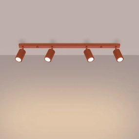 Spot Sollux SL.1641 KARBON 4xGU10/10W/230V roșu