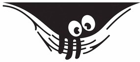 Sticker decorativ perete curious eyes, 50x20 cm, negru