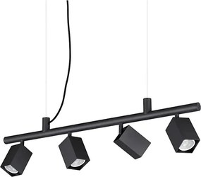 Ideal Lux - Pendul LED DYNAMITE pe cablu 4xGU10/7W/230V CRI 90 negru