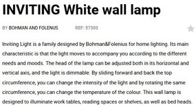 Aplica LED dimabila design ultra-modern INVITING alba