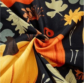 Cearsaf din microfibra ORANGE PUMPKINS colorat 180x200 cm