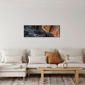 Tablou - Privire spre centru (cu ceas) (90x30 cm)