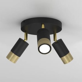 Spot LINK 3xGU10/8W/230V negru/alamă