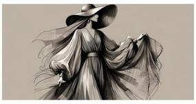 Tablou siluetă de femeie la modă