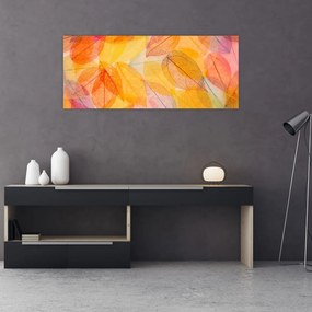 Tablou - Fundal frunze de toamnă (120x50 cm)