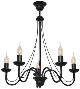 Lustră pe cablu MALBO II 5xE14/10W/230V