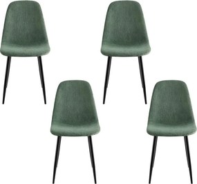 Set 4 scaune de dining AVENBERG RIVA - verde