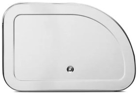 Cutie de paine Brabantia Roll Top 646889, 11 L, 31.6x26.5 cm, Structura speciala, Inox/mat