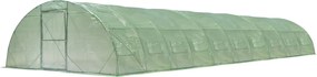 Tunel din folie verde 5x10m cu ușă Garden Point