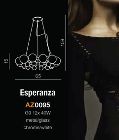 Lustra moderna design elegant 57cm Esperanza