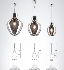 Lustra, Pendul ultra modern, diametru 18cm BRESSO