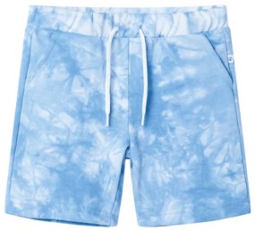 Pantaloni scurți pentru copii cu șnur, albastru pal, 140