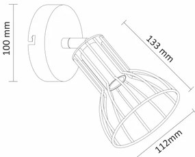 Aplică perete SOFIA 1xE14/8W/230V