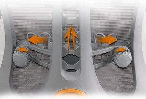 Scaun ergonomic SYYT 9510, spătar înalt și bază metalică