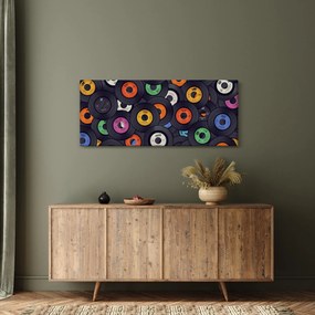 Tablou - plăci de gramofon (120x50 cm)