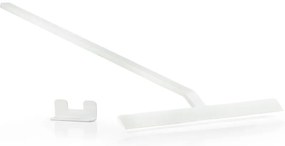 Racletă duș cu suport Zona Rim, lățime 30 cm, alb