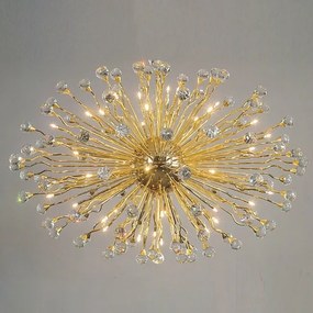 Lustra cristal Swarovski Spectra design modern de lux GALAXY 42L, 24K gold plated