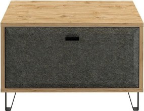 Pantofar GRACE, stejar/gri antracit, PAL laminat, 79x42x51 cm
