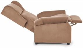 Fotoliu recliner Agustin 2 velvet bej H107 cm