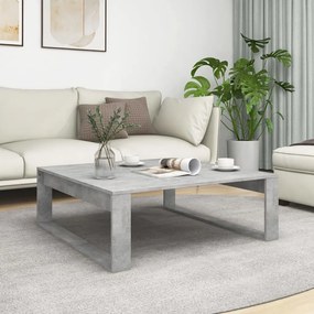 vidaXL Măsuță de cafea, gri beton, 100x100x35 cm, lemn prelucrat