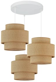 Lustră aplicată Brilagi SPACE YUTE 3xE27/15W/230V bej/alb