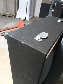 OFERTA Canapea coltar extensibila ZENOVA 220x140 cm, gri inchis, reversibila, calitatea II