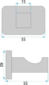 Bara portprosop Nico 5905 auriu