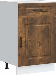 vidaXL Dulap de bucătărie „Kalmar” din lemn de lemn de stejar afumat