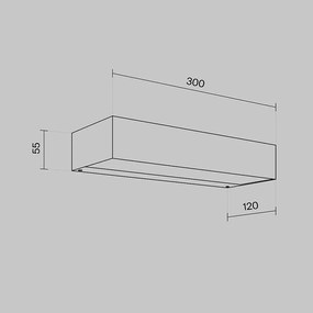 Aplica LED ambientala pentru exterior IP65 Lot alb