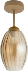 BRILAGI - Plafonieră LED aplicată R GLASS 1xE27/60W/230V Ø 17 cm bej/bej fumuriu