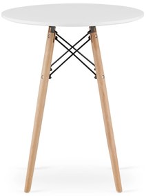 PROMOTIE Masa de dining alba OSLO 60x60cm a doua calitate
