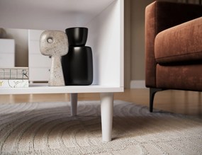 Masuta de cafea DULLUM 60x60cm, alb