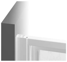 Ravak 3114O302Z1 - Cabină de duș în formă de sfert de cerc, cu 4 elemente SUPERNOVA 80x80 cm, neagră