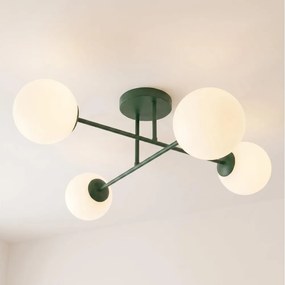Lustră aplicată ROMA 4xE14/10W/230V verde