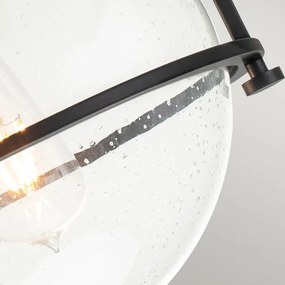 Quintiesse QN-SOMERSET-F-C-BK - Plafonieră SOMERSET 1xE27/60W/230V neagră