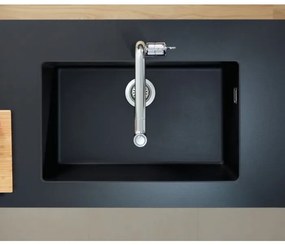 Chiuvetă bucătărie Hansgrohe S510 SilicaTec 660, cu 1 cuvă, graphite black, 43432170