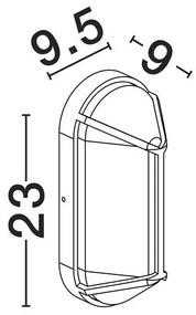 Aplica de perete iluminat exterior IP65 AMEL